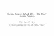 Warsaw Summer School 2014, OSU Study Abroad Program Variability Standardized Distribution