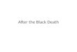 After the Black Death. Recurrence of the Plague (2 nd Plague Pandemic)