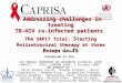 Addressing challenges in treating TB-HIV co-infected patients The SAPiT Trial: S tarting A ntiretroviral therapy at three P oints i n T B Addressing challenges