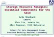 Computing Sciences Directorate, L B N L 1 SC 2003 Storage Resource Managers: Essential Components for the Grid Arie Shoshani Staff: Alex Sim, Junmin Gu,