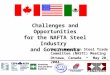 1 Challenges and Opportunities for the NAFTA Steel Industry and Governments North American Steel Trade Committee (NASTC) Meeting Ottawa, Canada − May 20,