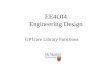 EE4OI4 Engineering Design UP1core Library Functions
