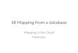 18 Mapping from a database Mapping in the Cloud Peterson