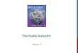 The Radio Industry Week 7. THE RISE OF RADIO Radio in American society has historically meant audio signals transmitted (“broadcast”) over the air by