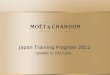 1 Japan Training Program 2012 Update in 2012 July