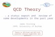 James Stirling IPPP, University of Durham Thanks to QCD-Hard and QCD-Soft parallel session organisers and speakers! QCD Theory – a status report and review