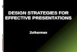 DESIGN STRATEGIES FOR EFFECTIVE PRESENTATIONS Zulharman