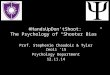 #HandsUpDon’tShoot: The Psychology of “Shooter Bias” Prof. Stephenie Chaudoir & Tyler Zeoli ‘15 Psychology Department 12.11.14