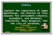 SS8H2a Explain the importance of James Oglethorpe, the Charter of 1732, reasons for settlement (charity, economics, and defense), Tomochichi, Mary Musgrove,