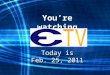You’re watching Today is Feb. 25, 2011. ECHS celebrates Black History Month Feb. 2011