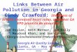Georgia Environmental Protection Division Links Between Air Pollution in Georgia and Cindy Crawford: Shortness of breath, increased heart rates, and what