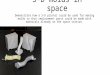 3-D molds in space Demonstrate how a 3-D printer could be used for making molds so that replacement parts could be made with materials already on the space