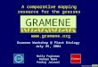Www.gramene.org A comparative mapping resource for the grasses Gramene Workshop @ Plant Biology July 25, 2004 Molly Fogleman Doreen Ware Pankaj Jaiswal