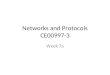 Networks and Protocols CE00997-3 Week 7a. Network technologies 1 st & 2 nd generation GSM