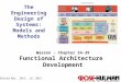 1 The Engineering Design of Systems: Models and Methods Wasson - Chapter 34-39 Functional Architecture Development Edited Mar. 2013, Jul 2015
