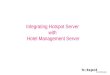 Integrating Hotspot Server with Hotel Management Server