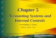 Chapter 5 Accounting Systems and Internal Controls Accounting, 21 st Edition Warren Reeve Fess PowerPoint Presentation by Douglas Cloud Professor Emeritus