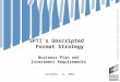 SPTI’s Unscripted Format Strategy Business Plan and Investment Requirements November 15, 2004