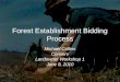 Forest Establishment Bidding Process Michael Collins Conserv Landowner Workshop 1 June 8, 2010