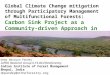 Global Climate Change mitigation through Participatory Management of Multifunctional Forests: Carbon Sink Project as a Community- driven Approach in Harda,