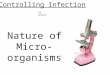Nature of Micro- organisms Controlling Infection -