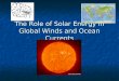 The Role of Solar Energy in Global Winds and Ocean Currents