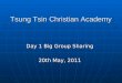 Tsung Tsin Christian Academy Day 1 Big Group Sharing 20th May, 2011