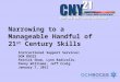 Narrowing to a Manageable Handful of 21 st Century Skills Instructional Support Services: OCM BOCES Patrick Shaw, Lynn Radicello, Penny Williams, Jeff