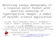 Jin Wu 1, Neill Prohaska 1, Kenia T. Wiedemann 1,2, Loren P. Albert 1, Alfredo R. Huete 3*, and Scott R. Saleska 1* Observing canopy demography of a tropical