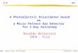 X-Ray Polarimetry with Micro Pattern Gas Detectors SAMBA – Trieste (Italy) 27/29 May 2002 R.Bellazzini - INFN Pisa A Photoelectric Polarimeter based on