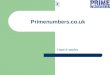 Primenumbers.co.uk How it works. Basic Questions What is it? Who’s it for? How does it work? How do I get started?