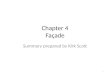 Chapter 4 Façade Summary prepared by Kirk Scott 1