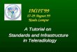 IMIIT’99 IMIIT’99 27-29 August 99 Kuala Lumpur A Tutorial on Standards and Infrastructure in Teleradiology