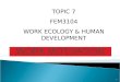 WORK MOTIVATION 1 TOPIC 7 FEM3104 WORK ECOLOGY & HUMAN DEVELOPMENT