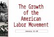 January 21-28 Labor Force Distribution 1870-1900