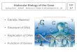 Genetic Material Structure of DNA Replication of DNA Function of Genes Molecular Biology of the Gene Spring 2013 - Althoff Reference: Mader & Windelspecht