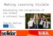Making Learning Visible Developing the recognition of non-formal & informal learning Sharon Watson