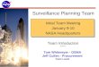 Surveillance Planning Team Initial Team Meeting January 9-10 NASA Headquarters Team Introduction Revision A Tom Whitmeyer - OSMA Jeff Cullen - Procurement