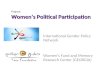 Women’s Political Participation Project: Women’s Political Participation International Gender Policy Network Women’s Fund and Memory Research Center (GEORGIA)