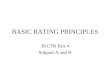 BASIC RATING PRINCIPLES 38 CFR Part 4 Subpart A and B