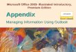 Managing Information Using Outlook Appendix Microsoft Office 2003- Illustrated Introductory, Premium Edition