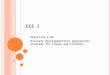ECE I Objective 6.02 Evaluate developmentally appropriate programs for school-age children