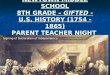 NEWTOWN MIDDLE SCHOOL 8TH GRADE – GIFTED - U.S. HISTORY (1754 - 1865) PARENT TEACHER NIGHT MR. JOE FABRIZIO Signing of Declaration of Independence