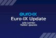 Euro-IX Update Julia Lechien Twitter: @euroix. RIPE SEE – Sofia, Bulgaria – 15/04/14 Euro-IX, An Association of Internet Exchanges Euro-IX is an association