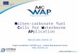 MC WAP Molten-carbonate fuel Cells for Waterborne APplication  Project coordinator: CETENA S.p.A. – Italian Ship Research Centre 