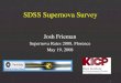 1 SDSS Supernova Survey Josh Frieman Supernova Rates 2008, Florence May 19, 2008