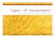 Types of Government The purpose and functions of government Source: 201.ppt
