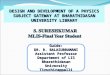 Guide: DR. R. BALASUBRAMANI Assistant Professor Department of LIS Bharathidasan University Tiruchirappalli