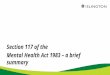 Section 117 of the Mental Health Act 1983 – a brief summary