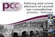 Policing and crime element of council tax consultation January - February 2015